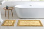 Mijölnir Juego de alfombrillas de baño de algodón 100% Mostaza